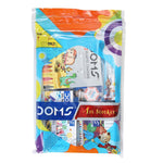 Doms Art Strokes Kit | Perfect Value Pack | Kit for Creative Minds | Gifting Range for Kids | Combination of 10 Stationery Items | Pack of 1