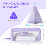 Sileni Cross Net Pencil Pouch Durable, Stylish & Spacious Organizer for Pens, Pencils, and Small Accessories Ideal for School, Office, and Travel Pack of 1(Cross Net Purple Pouch)