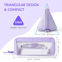 Sileni Cross Net Pencil Pouch Durable, Stylish & Spacious Organizer for Pens, Pencils, and Small Accessories Ideal for School, Office, and Travel Pack of 1(Cross Net Purple Pouch)