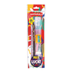 Nataraj Best of Luck Kit, Includes 1 Pencil, 1 Sharpener, 1 Eraser & 1 Scale, Hassle Free Carrying, Essential Stationary Items, Thoughtful Gift Option, Combo of 4 Items