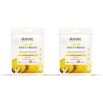 DR.RASHEL Ubtan Face Sheet Mask With Serum For Women and Men | All Skin Types | Soft and Healthy Skin | Deep Cleansing & Oil Control | Repairing & Nourishment | Soothing And Hydrating | Paraben Free | Pack Of 2 | 20 Grams Each