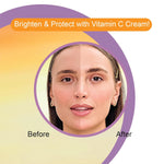 DR.RASHEL Vitamin C Cream For Men & Women With Goodness of Orange Extract & Glycerin (380 Ml) | Hydrating & Moisturizing Facial Cream |soothing & Cleansing Facial Cream For All Skin Types