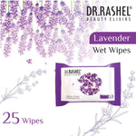 DR.Rashel Lavender Pack of 2 Face Wipes, Enriched with goodness of Lavener and Aloe Vera Extract | For Multi purpose use | Gives Refreshing and Glowing Skin.(25 pc x 2)