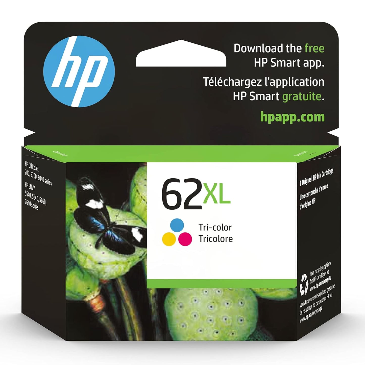 HP 62XL High Yield Tri-color Original Ink Cartridge