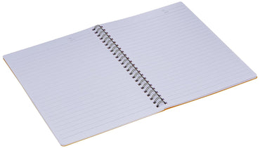 Solimo Notebooks, Spiral-Bound, Lightweight, Vibrant Colours (A5, 100 Pages, 70 GSM, Set of 5)