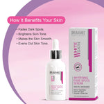 DR.RASHEL WHITE SKIN Whitening Fade Spots Serum with Arbutin, Niacinamide which Reduce Pigmentation, Fades Dark Spots, Smoother & Whiter Skin - 30ml