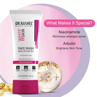 DR.RASHEL Face wash Natural Extracts White Skin Facewash Deep cleansing and skin brightening for oily and dry skin -100 ML