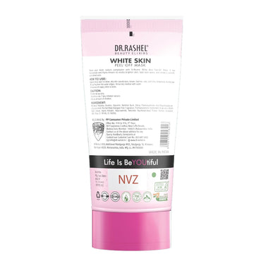 DR.RASHEL White Skin Peel Off Mask For Men & Women (120ml) | Fights Pollution & Dirt | Removes Impurities & Acne | Deeply Detoxifies Skin | Pack of 1