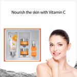 DR.Rashel Vitamin C Skin Care Series Enriched with the Goodness of Vitamin C and Hyaluronic Acid | Suitable for Skin Brightening & Anti-Aging | Facial Cleanser, Day Cream, Night Cream, Face Serum