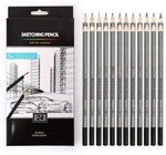 Qatalitic Set of 24 Sketching Pencils for Drawing and Fine Art, for Students, Professionals and Artists