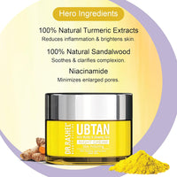 DR.RASHEL Ubtan Night Face Cream For Women and Men | All Skin Types |Soft and Healthy Skin | Repairing & Nourishment | Deep Hydration & Moisturization | 100% Vegan | Paraben Free