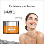DR.RASHEL Vitamin C Day Cream For Women and Men | All Skin Types |Soft and Healthy Skin | Repairing & Nourishment | Deep Hydration & Moisturization | 100% Vegan | Paraben Free, Pack of 1