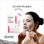 DR.RASHEL White Skin Face Sheet Mask With Serum For Women And Men | All Skin Types | Repairing & Nourishment | Soothing And Hydrating | Paraben Free | Pack Of 2 | 20 Grams Each