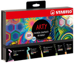 STABILO Art Creative Set Pastel - Pack of 50 - Highlighters, Multi-Talent Pens, Watercolour Colouring Pencils, Fineliner & Premium Felt Tip Pens