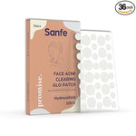 Sanfe Promise Face Acne Pimple Patch - Pack of 36 | Pimple Healing & Spot Clearing Patch | Absorbing Cover |Invisible, Blemish Spot, Hydrocolloid, Skin Treatment
