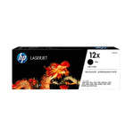 HP 12X Yield Black Original Laserjet Toner Cartridge, Q2612X