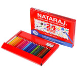 Nataraj Full Size Colour Pencils-24 Shades|Multicolor