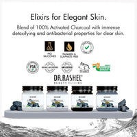 DR.RASHEL Charcoal pack of 4 (scrub, gel, cream & facepack) for black heads removal - 1520 ml