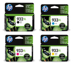 HP 932XL-933XL 4 Pack Set- Black and Color Inkjet Set 1 HP 932XL Black CB053AN