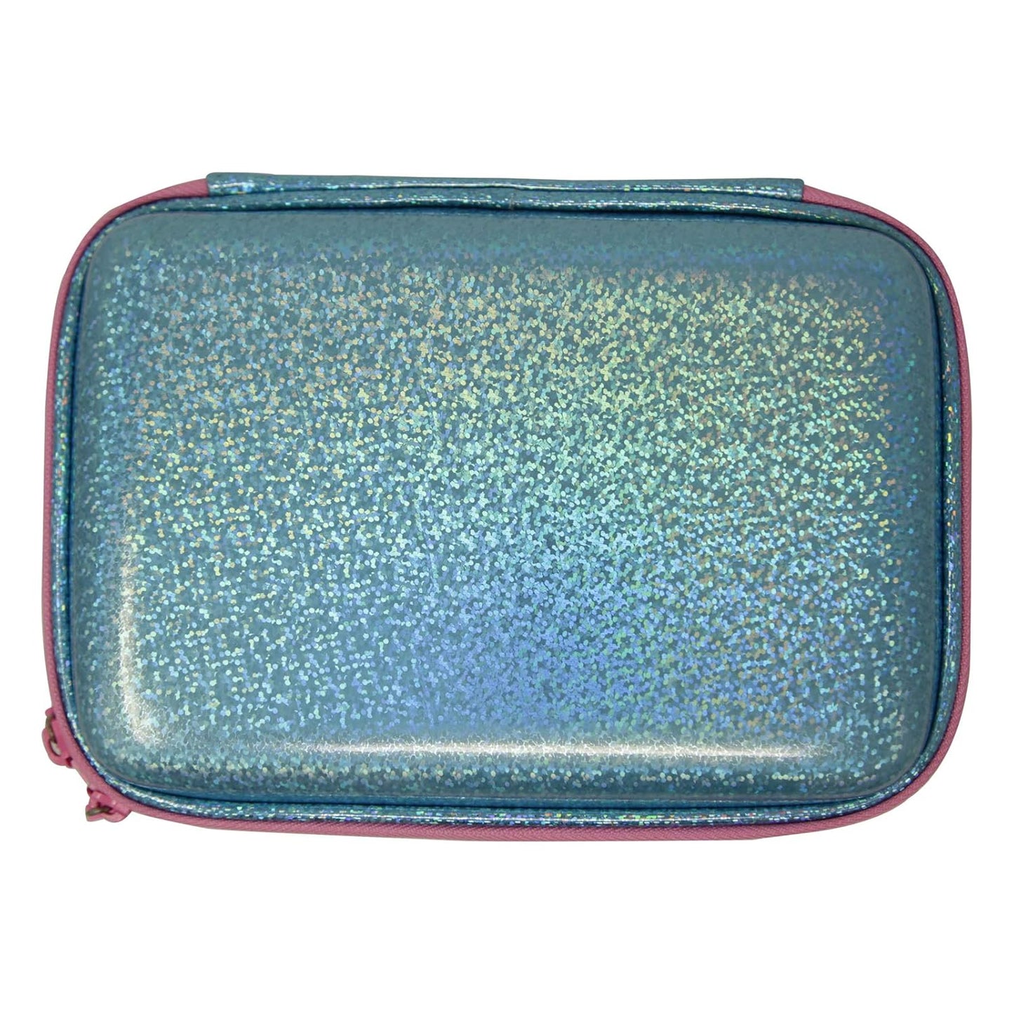 Smily Kiddos Sparkle Pencil Case - Narwhale Theme (Light Blue) School Pencil Cases For Boys&Girls|Birthday Return Gifts|Kids School Supplies|Kids School Stationery|Hardtop Pencil Cases