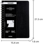 Solimo Wirebound Notebook, A5 Size, 160 Pages, Single Ruled, 70 GSM Paper