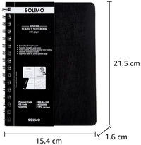 Solimo Wirebound Notebook, A5 Size, 160 Pages, Single Ruled, 70 GSM Paper
