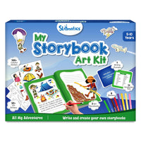 Skillmatics Storybook Adventure Art Kit - Write & Create Storybooks, Creative Activity, DIY Kit, 150+ Stickers, Gifts for Kids Ages 5, 6, 7, 8, 9, 10 - Multicolor
