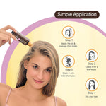 DR.RASHEL Onion Oil - Black Seed Onion Hair Oil With Comb Applicator - Controls Hair Fall - No Mineral Oil, Silicones & Paraben - 100 ml