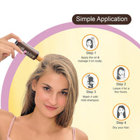 DR.RASHEL Onion Oil - Black Seed Onion Hair Oil With Comb Applicator - Controls Hair Fall - No Mineral Oil, Silicones & Paraben - 100 ml