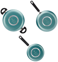 Solimo 3-Piece Non-Stick Cookware Set With Ceramic Coating (Sauce Pan, Dutch Oven And Fry Pan) - Black