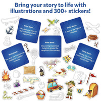 Skillmatics Storybook Adventure Art Kit - Write & Create Storybooks, Creative Activity, DIY Kit, 150+ Stickers, Gifts for Kids Ages 5, 6, 7, 8, 9, 10 - Multicolor