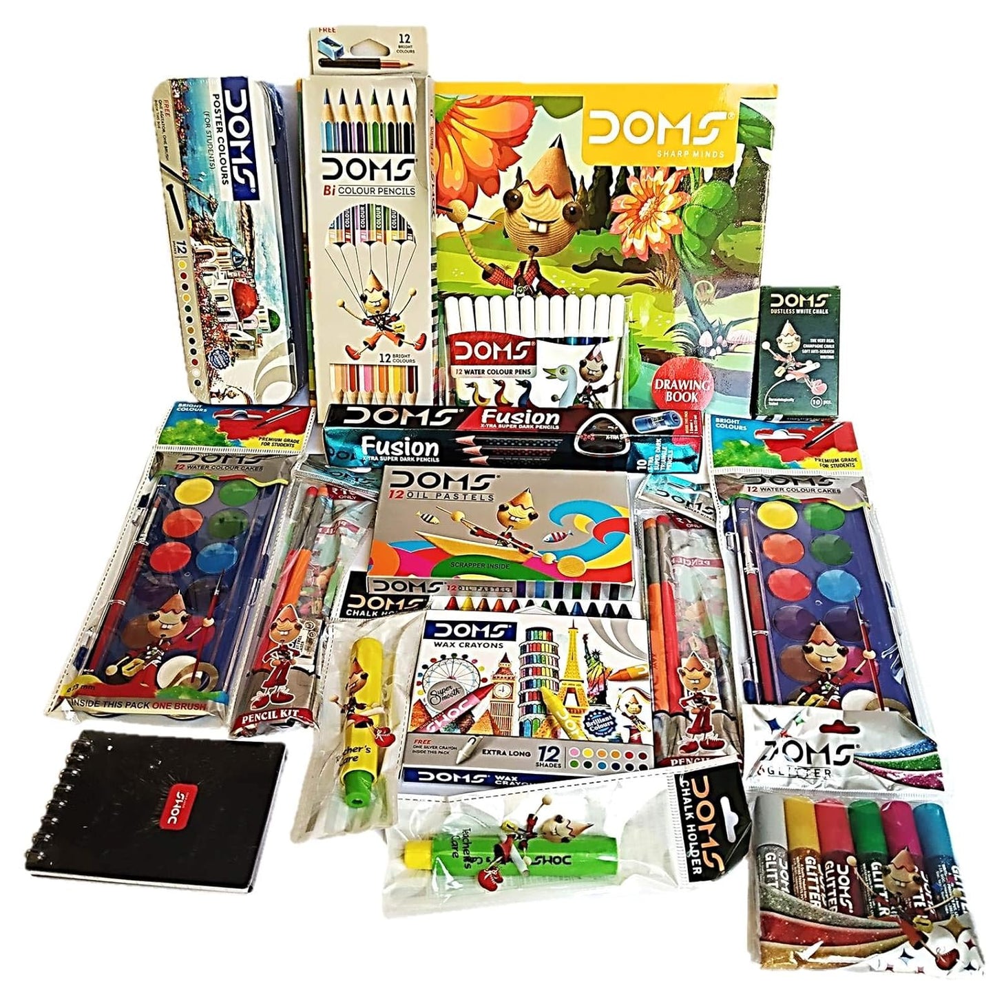 Doms Rainbow Colours & Utilities Complete Painting Kit, Multi-coloured, Multi