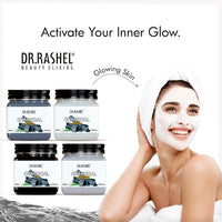 DR.RASHEL Charcoal pack of 4 (scrub, gel, cream & facepack) for black heads removal - 1520 ml