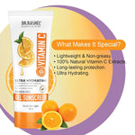 DR.RASHEL Vitamin C Sunscreen SPF 60 PA+++ Gel Ultra Hydrating Protects Your Skin From UV Rays With Matte Look Oil Control For Normal to Oily Skin Parabean Free – 100 ML