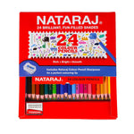 Nataraj Full Size Colour Pencils-24 Shades|Multicolor