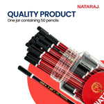 Nataraj 621 Pencil Jar-Pack Of 50|Black