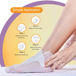 Dr.Rashel Vitamin C Peeling Mask for Cracked Feet | Dead Skin Remover | Heel Peel Pedicure | At Home Foot Care | Lavender | Exfoliant Foot Crack Mask with Moisturising Agents