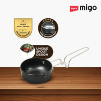 Impex 6 Pcs Nonstick Granite Cookware Set | 3 mm Thickness | Induction Bottom Cookware Set, Nonstick Cookware Set of Frypan, Kadai Pan, Tawa Pan, Tadka Pan and Milk Pan | 1 Year Warranty