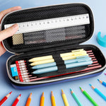 wolpin Ethylene Vinyl Acetate (EVA) 1Pc 3D Pencil Case, Large Capacity Pencil Pouch Bag For Boys & Girls Students With Zip Closure Portable Stationery Bag Organizer Eva, Space Blue