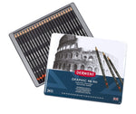 Derwent Graphic Full Set of Graphite Drawing Pencils, Drawing & Writing, Ideal For Sketching, Professional Quality - 34202 (Set of 24, 9B-9H)