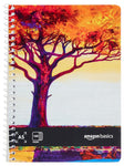 Metal Spiral Notebooks A5 Size 160 Sheet | High Bright Paper | Blank Pages | Thick Black Covers | Pack of 3 (Assorted Colours)
