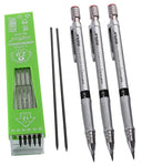 worison Set of 3 Mechanical Lead Pencil and 12 Black Leads