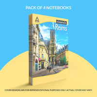 Classmate Notebook - Single Line, 120 Pages, 240 mm x 180 mm - Pack Of 4 [Cover page design might vary]