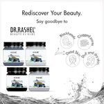 DR.RASHEL Charcoal pack of 4 (scrub, gel, cream & facepack) for black heads removal - 1520 ml