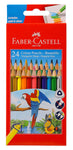 Faber-Castell Triangular Colour Pencils - Pack of 1 (Assorted)