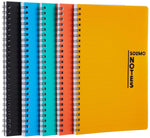 Solimo Notebooks, Spiral-Bound, Lightweight, Vibrant Colours (A5, 100 Pages, 70 GSM, Set of 5)