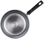 Solimo Aluminium 3 Piece Non-Stick Cookware Set|Granite Finish|Induction Base|Pfoa Free|High Temperature Resistant Exterior Coating|25 Cm Tawa,22 Cm Fry Pan,1 Glass Lid|Grey
