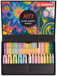 STABILO Art Creative Set Pastel - Pack of 50 - Highlighters, Multi-Talent Pens, Watercolour Colouring Pencils, Fineliner & Premium Felt Tip Pens