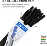 DOMS DF Everyday 0.6 GL Ball Point Pens Box Pack | Lightweight & Sleek Body | Smart Ball Pen  (Pack of 80, Ink Color - Black)