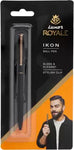 LUXOR Royale Ikon Matte Black Body Gold Trim Ball Pen  (Ink Color - Blue)